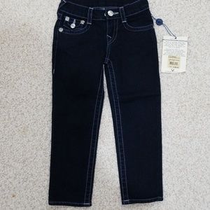 New little girls true religion size 4 jeans